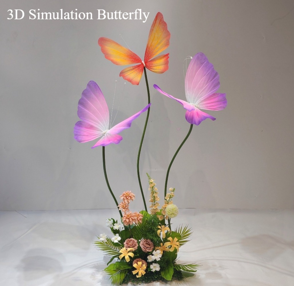 3D Simulation Butterfly Silk M - Event Party Shop ulasan dan harga