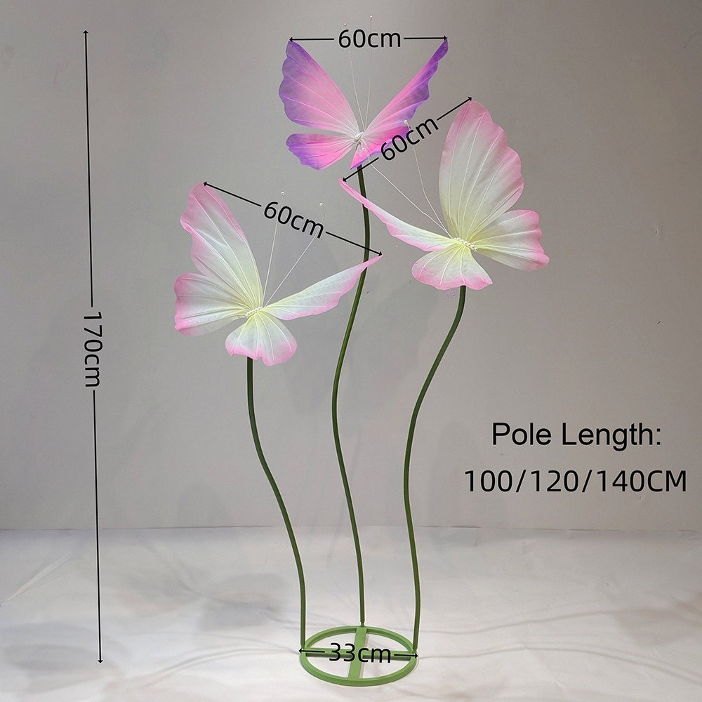 3D Simulation Butterfly Silk M - Event Party Shop ulasan dan harga