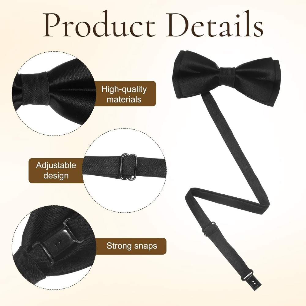 Men's Bow Ties, 2-Pack Solid C - Event & Party Supply ulasan dan harga