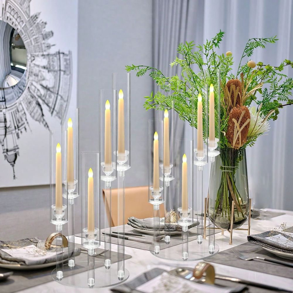 5 Arm Acrylic Candelabra For T - Centerpiece Stick ulasan dan harga