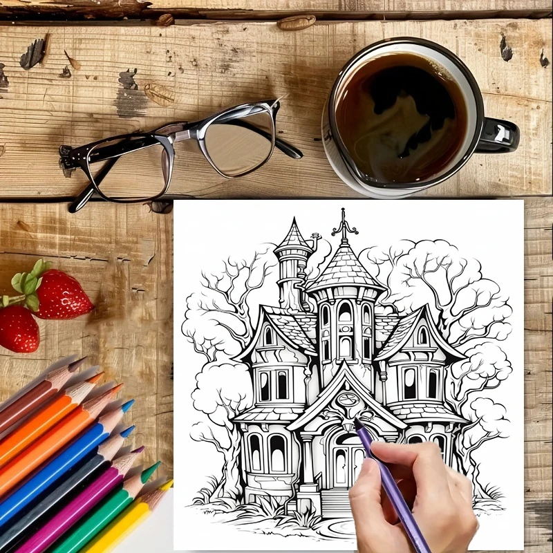 Haunted House Coloring Book fo - Event Supplies ulasan dan harga