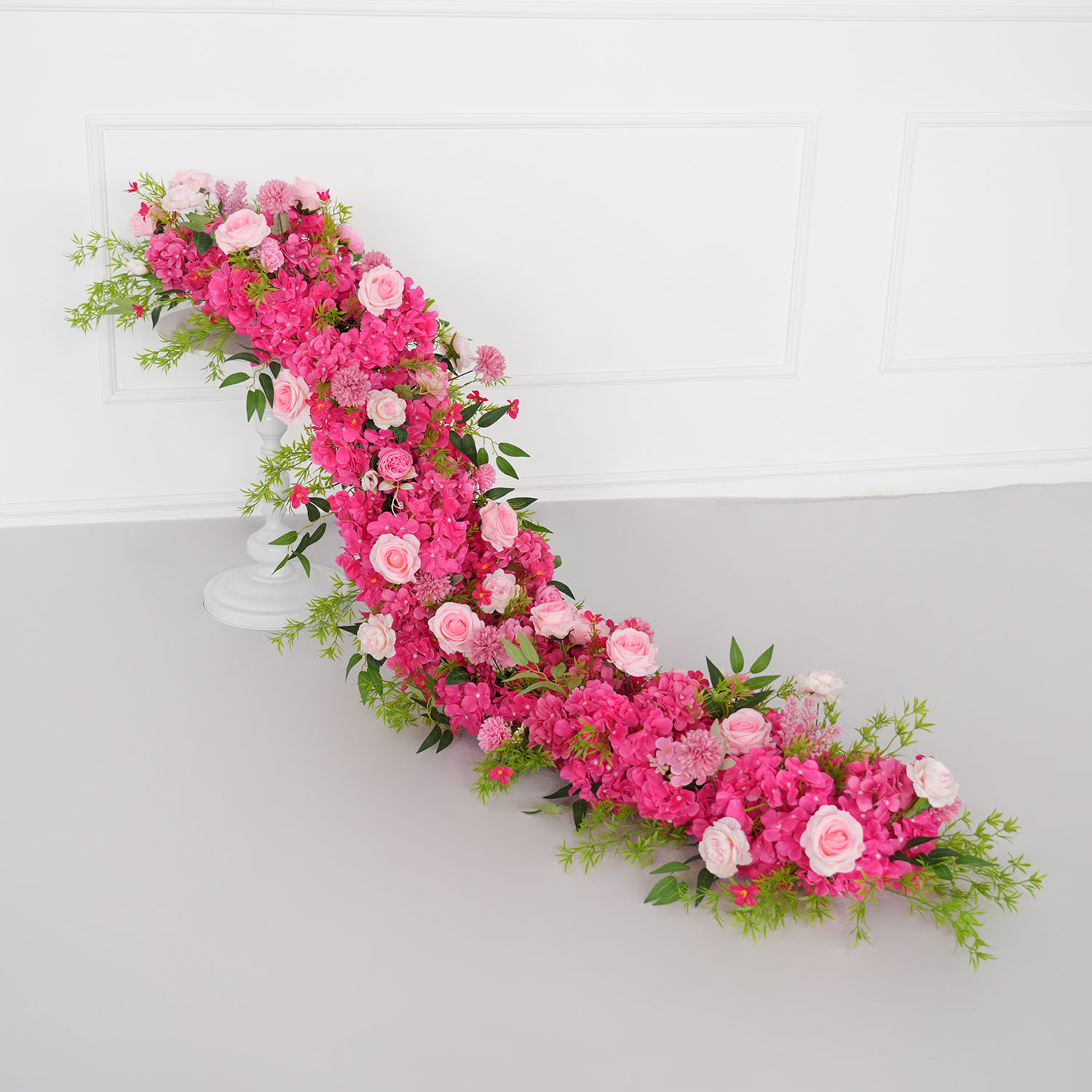 Uflower 1m/2m Pink Rose Hydran - Flower Wall Panel ulasan dan harga