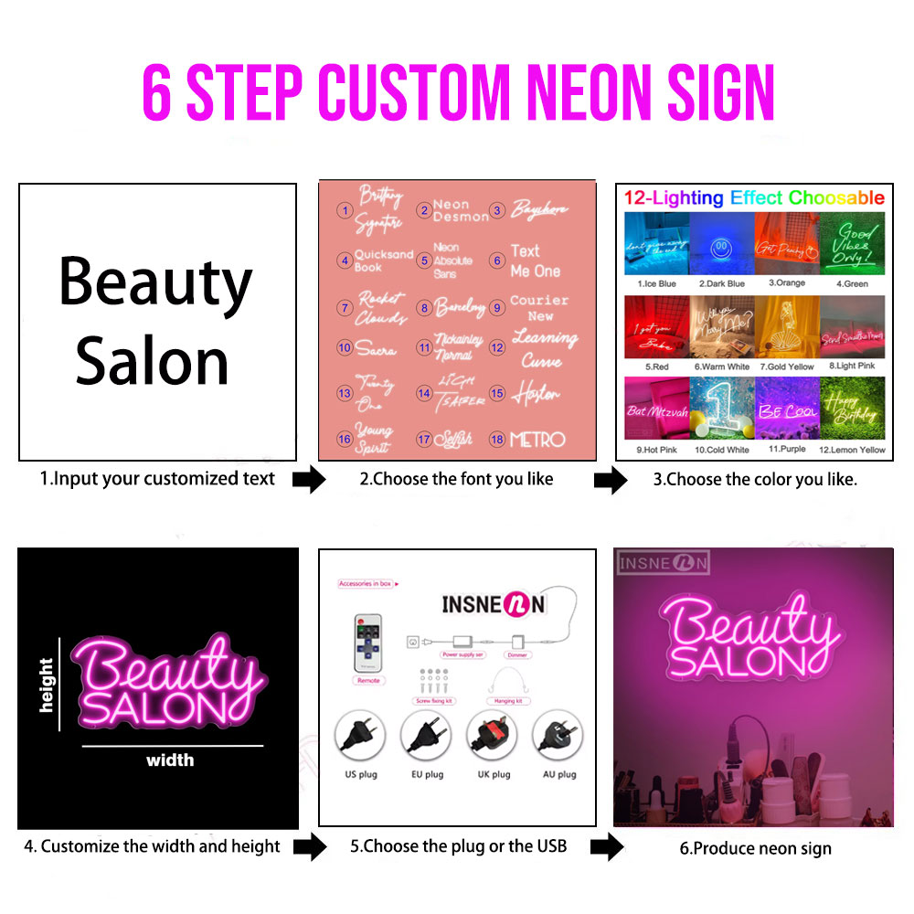 Custom Led Neon Signs LED Ligh - Neon Sign Party ulasan dan harga