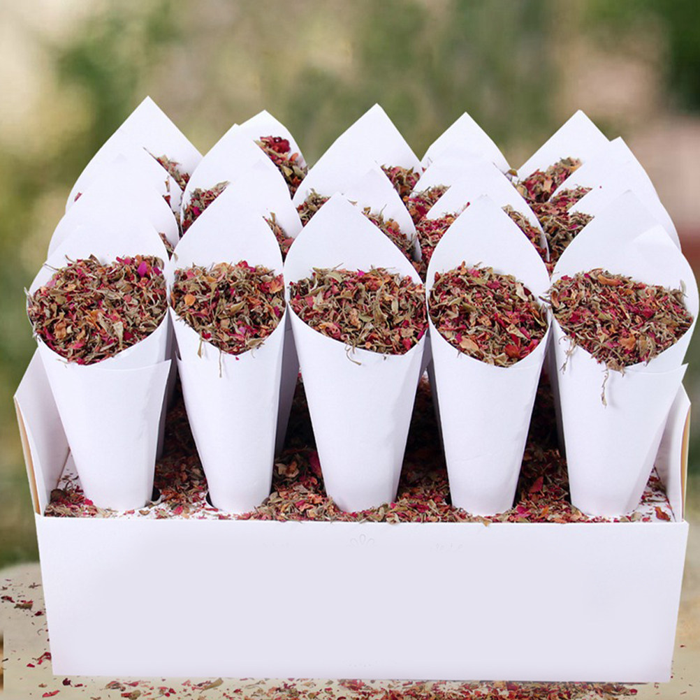 60Pcs Wedding Confetti Cones F - Papercraft Supply Confetti ulasan dan harga