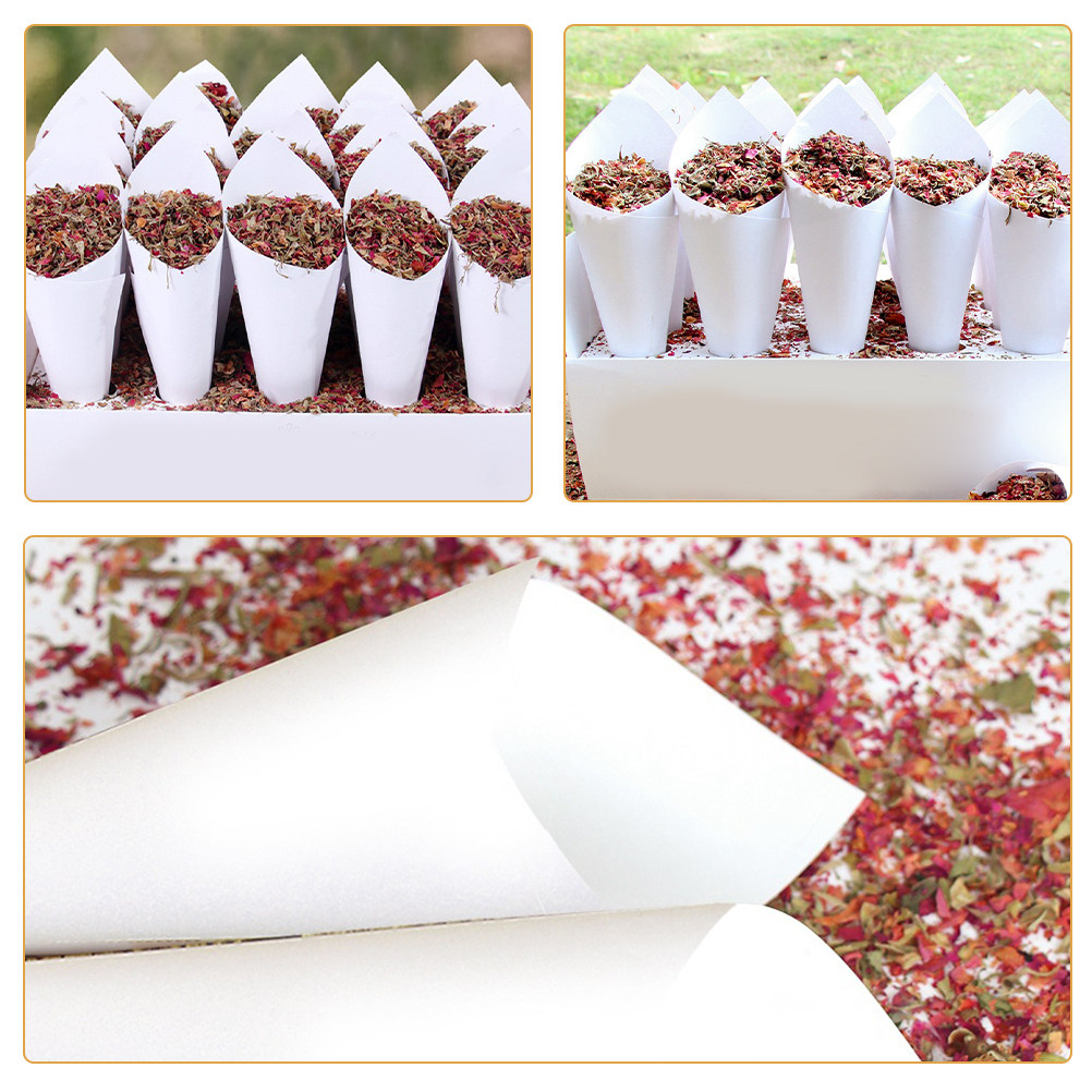 60Pcs Wedding Confetti Cones F - Papercraft Supply Confetti ulasan dan harga