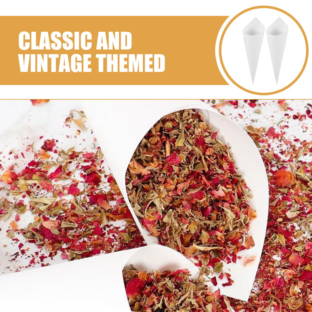 60Pcs Wedding Confetti Cones F - Papercraft Supply Confetti ulasan dan harga