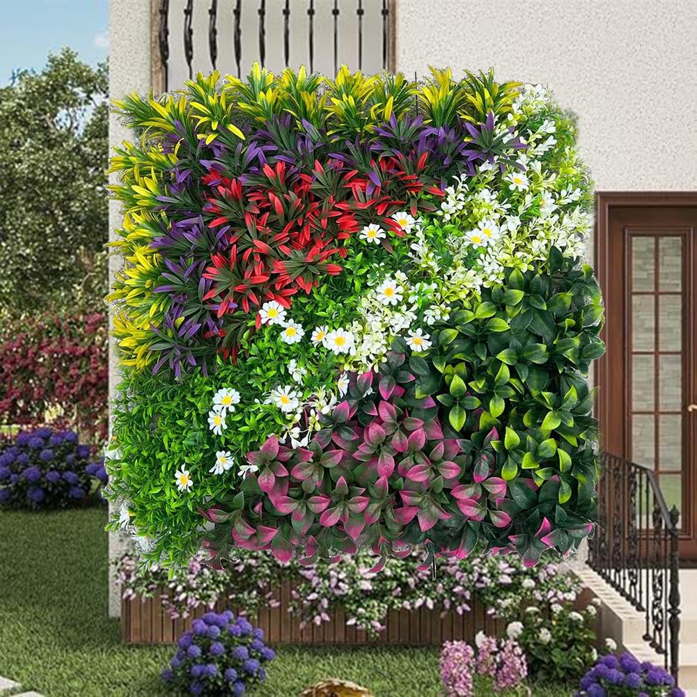 50*50CM Green Artificial Plant - Flower Wall Panel ulasan dan harga